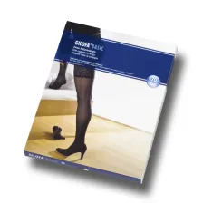 St&uuml;tzstr&uuml;mpfe lang Gilofa Basic 70 den Farbe: Kandis