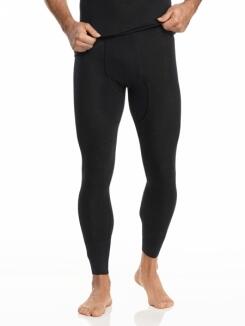 Medima - Herren-Hose (lang) Kaschmir & Seide - Mittelgrau, Schwarz