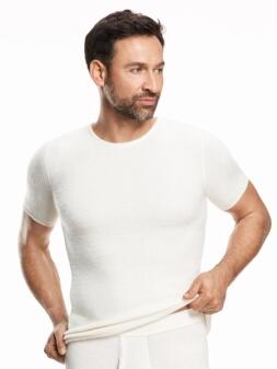 Medima Classic - Herren-Hemd (kurzarm) 100% Angora - Weiß