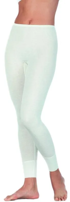 Medima Classic - Damen-Hose (lang) Plus Seide - Weiß, Schwarz