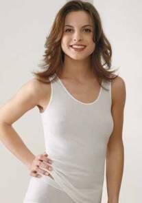 Medima Lingerie Damen-Hemd ohne Arm Air to Wear weiß