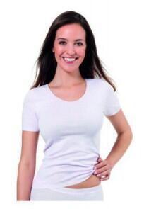 Medima Lingerie  Damen-T-Shirt 1/4 Arm weiß