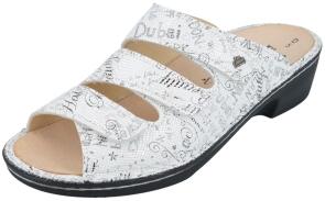 Finn Comfort Pantolette Canzo - Bianco/Words