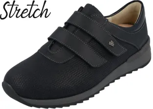 Finn Comfort - Damen-Halbschuh IVREA (Finn-Stretch) - Schwarz/Neronestretch/Nuri/Knautschlack
