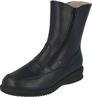 Finn Comfort - Damen-Stiefel MINSK (echtes Lammfellfutter) - Schwarz/Nappaseda
