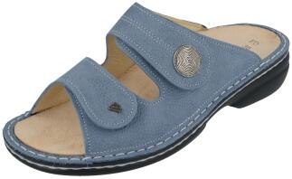 Finn Comfort - Damen-Pantolette SANSIBAR - Sky/Streetnubuk