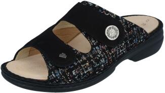 Finn Comfort - Damen-Pantolette ZENO (Finn-Stretch) - Braid/Nubuk/Stretch/Black/Schwarz