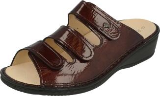 Finn Comfort - Damen-Pantolette PISA - Bordeaux/Knautschlack