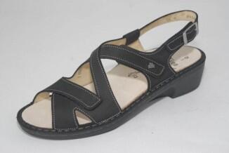 Finn Comfort -Damen-Sandale PALMANOVA - Schwarz/Buggy