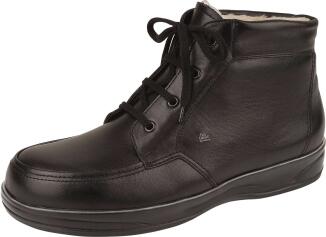 Finn Comfort - Herren-Stiefel GRENOBLE (echtes Lammfellfutter) - Schwarz/Nappa