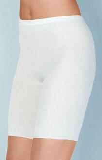 Medima Damen-Schlüpfer lang saumfrei 20 % Angora weiß