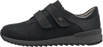 Finn Comfort - Damen-Halbschuh IVREA (Finn-Stretch) - Schwarz/Neronestretch/Nuri/Knautschlack