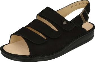 Finn Comfort - Damen-Sandale SYLT - Schwarz/Nubuk