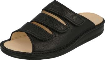 FinnComfort - Unisex-Pantolette KORFU - Schwarz/Bison