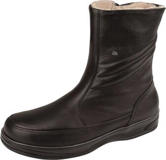 Finn Comfort - Herren-Stiefel CORTINA (echtes Lammfellfutter) - Schwarz/Cordoba