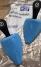 Schaumstoffspanner-Set mit Griff (Gr. 1- Spitz) - WOLY - Blau mit Griff Set