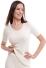 Medima Classic - Damen-Unterhemd (halbarm) 40% Angora - Weiß, Haut