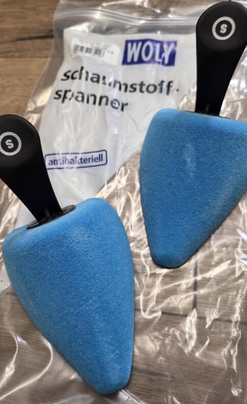 Schaumstoffspanner-Set mit Griff (Gr. 1- Spitz) - WOLY - Blau mit Griff Set