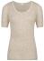 Medima - Alpaka Calyma-Kollektion - Damen-Shirt halbarm AMALYA - Natur/Perla/Graumeliert - Perla