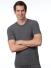 Medima Classic - Herren-Hemd (1/4 Arm) Angora Baumwolle - Asphalt