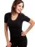 Medima Classic - Damen-Hemd (1/4 Arm) Angora Baumwolle - Asphalt