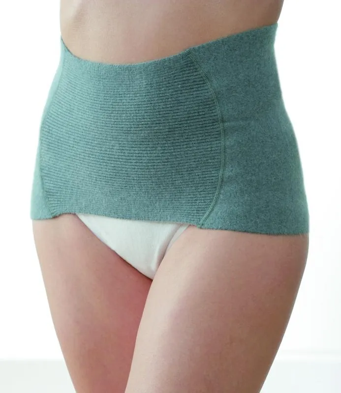 Medima ThermoAS - Rückenwärmer (mit schmalem Bauchteil für bequemes Sitzen) - Weiß, Haut, Hellgrau, Schwarz