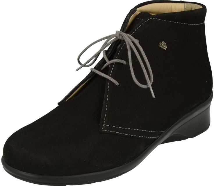 FinnComfort Damen-Schnürstiefel Mostar schwarz