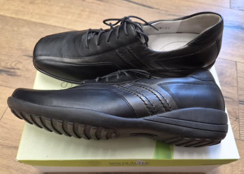 Waldläufer - Damen-Halbschuh KATJA (Weite K) - Memphis/Schwarz/Schiefer