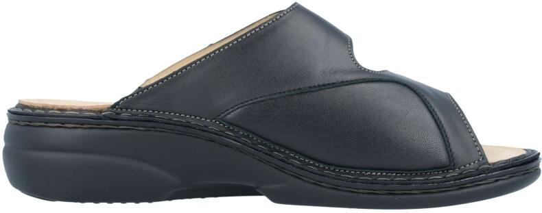 Finn Comfort - Damen-Pantolette ZENO (Finn-Stretch) - Zebra/Nappaseda/Grey/Schwarz