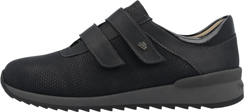 Finn Comfort - Damen-Halbschuh IVREA (Finn-Stretch) - Schwarz/Neronestretch/Nuri/Knautschlack