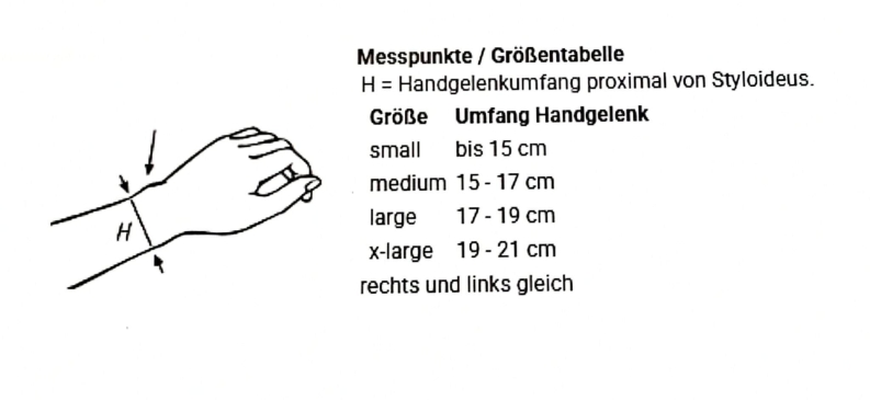 BORT Daumen-Hand-Bandage mit Daumeneinschluss (seitengleich) - 05.07.01.004