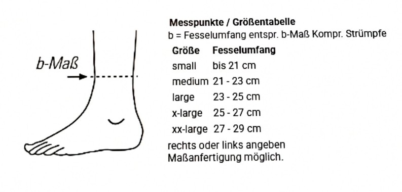 BORT Knöchelbandage - TaloStabil Plus RECHTS (Silber) - X-Large - 05.02.01.2005
