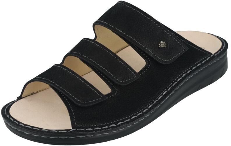 Finn Comfort Herren-Pantolette MATARO - Black/Nubukrona