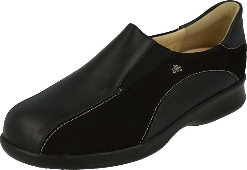 Finn Comfort - Damen-Slipper SEOUL - Schwarz/NappaSeda/Nubuk