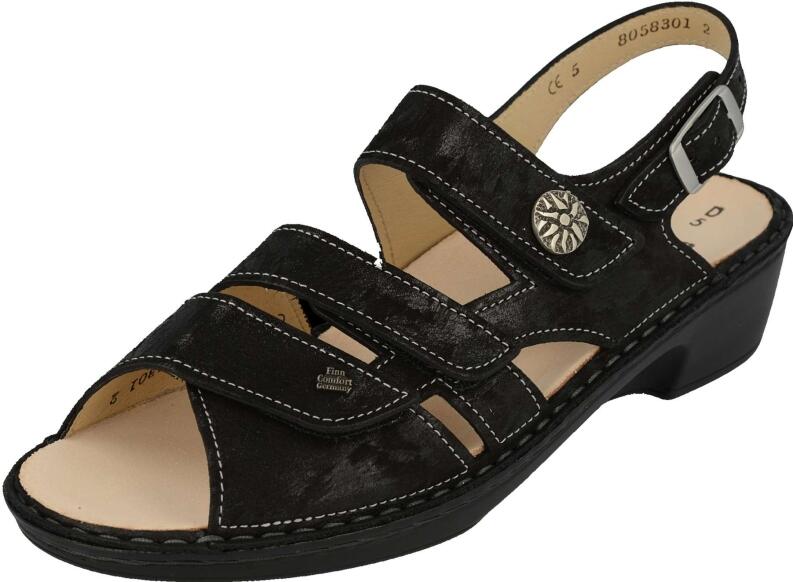 Finn Comfort - Damen-Sandale AVERSA - Chenile/Nero
