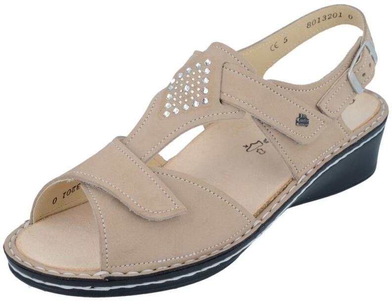 Finn Comfort - Damen-Sandale CALETA - Sesame/Nubuk