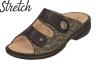 Finn Comfort - Damen-Pantolette ZENO (Finn-Stretch) - Zebra/Nappaseda/Grey/Schwarz