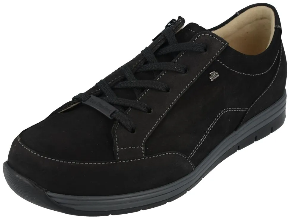 Finn Comfort - Herren-Halbschuhe OSORNO (Finn-Plus) - Schwarz/Buggy/Velours